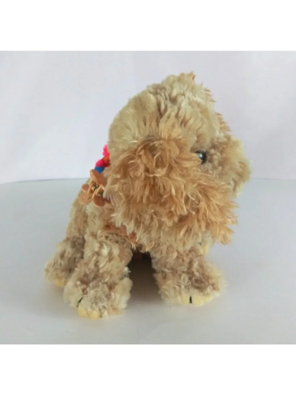Vintage Animal Planet Golden Retriever Wearing Beaded Collar Soft 7